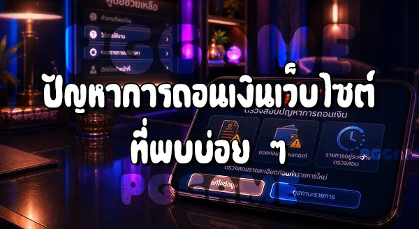 วิธีถอนเงิน จาก PGGAME
