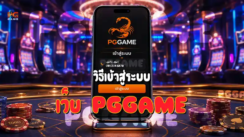 วิธีเข้าสู่ระบบ เว็บ PGGAME