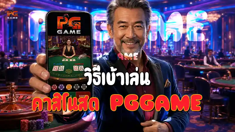 วิธีเข้าเล่น คาสิโนสด PGGAME