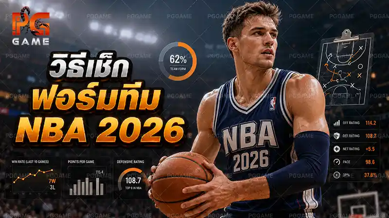 วิธีเช็กฟอร์มทีม NBA 2026