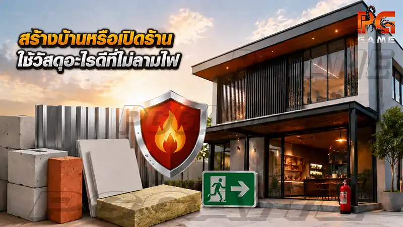 สร้างบ้านหรือเปิดร้าน ใช้วัสดุอะไรดีที่ไม่ลามไฟ