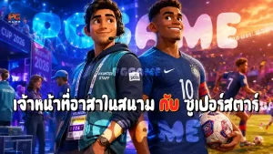 เจ้าหน้าที่อาสาในสนาม กับ ซูเปอร์สตาร์