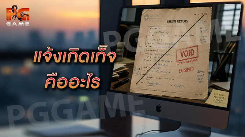 แจ้งเกิดเท็จ คืออะไร